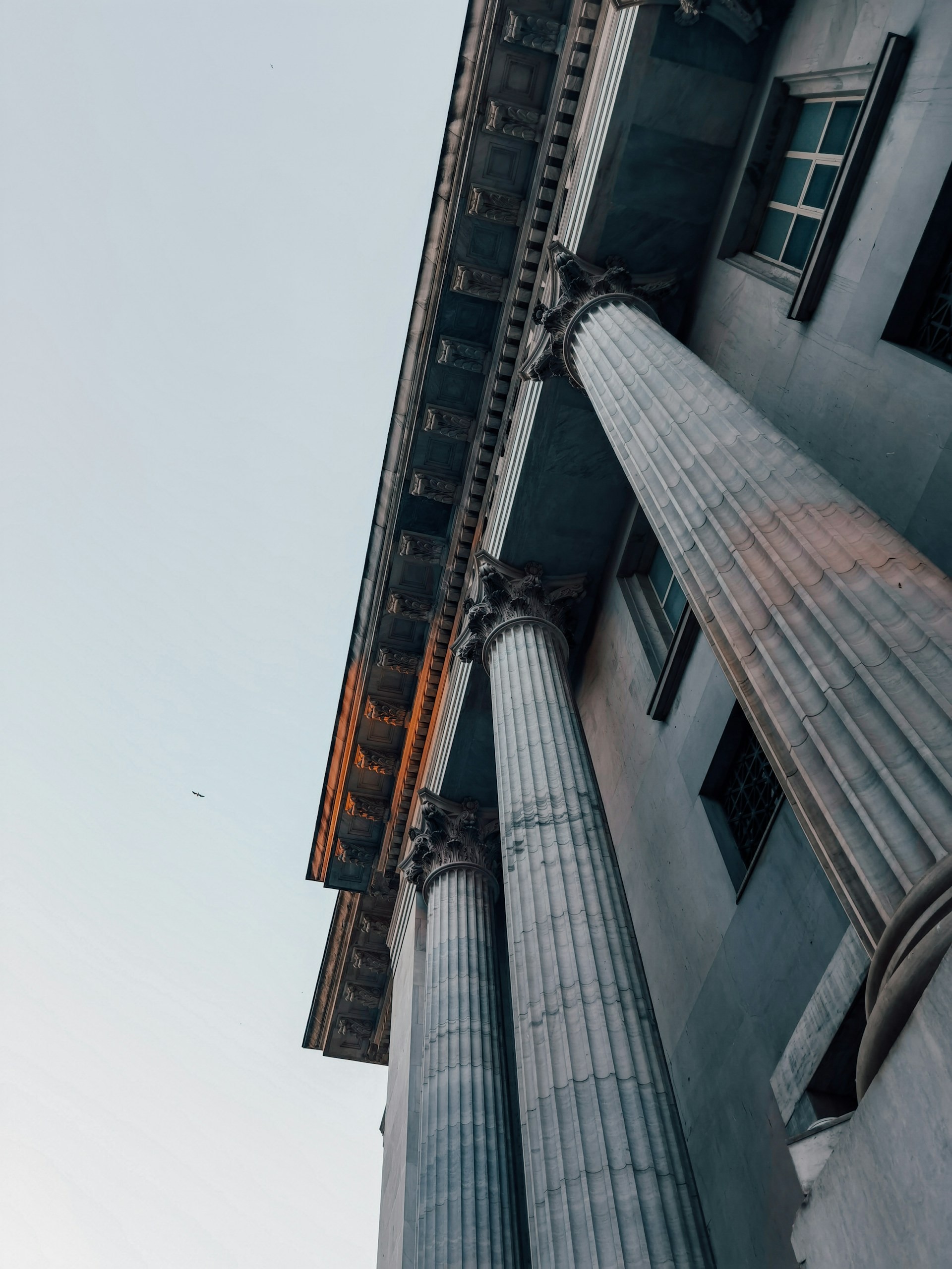 Classical stone columns