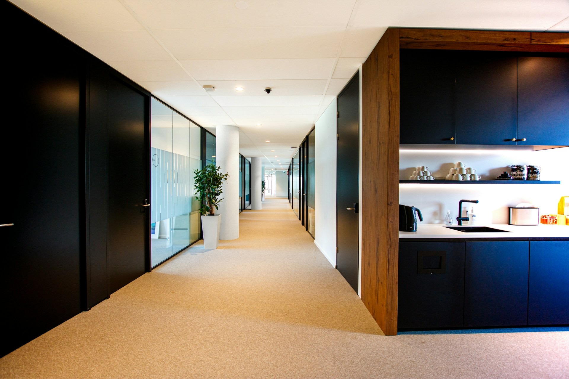 Modern office corridor