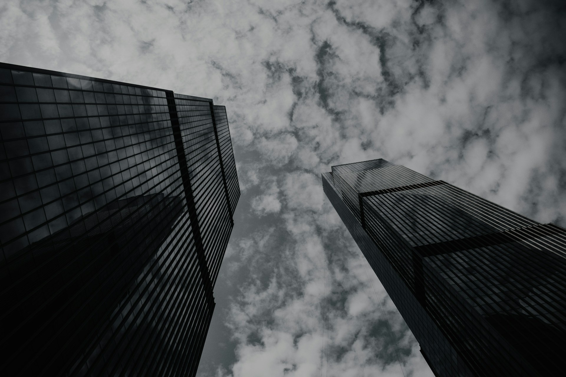 Towers converging into the sky