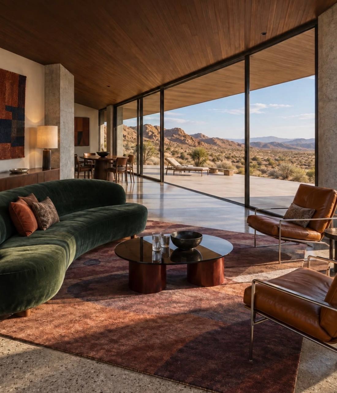Desert modern house interior